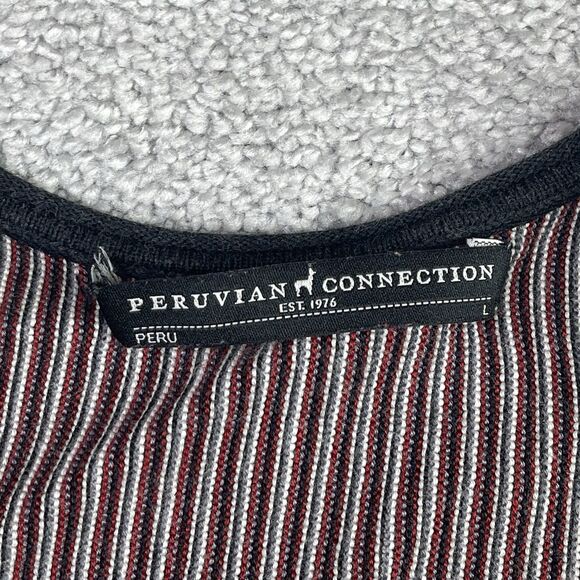 Peruvian Connection Open Cardigan Women’s Large Dolman Sleeves Aztec Southwest - Picture 5 of 9